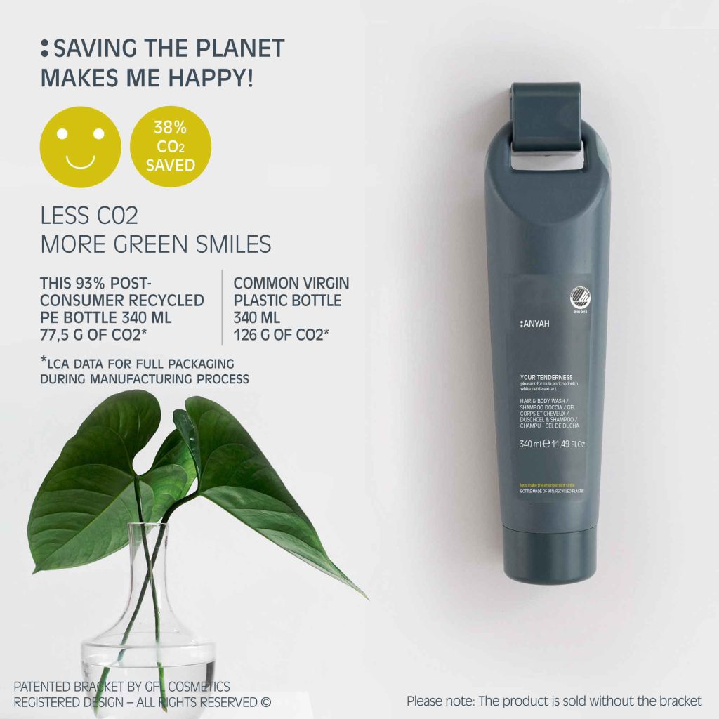 Anyah Gentle Hair & Body Wash Cartridge For Dispenser - Nordic Ecolabel Certified (340 ml) - 24Pack