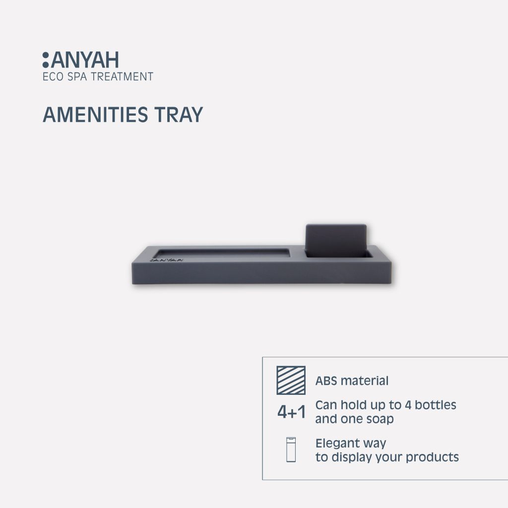 Anyah Amenities Soft Touch Tray - 100Pack