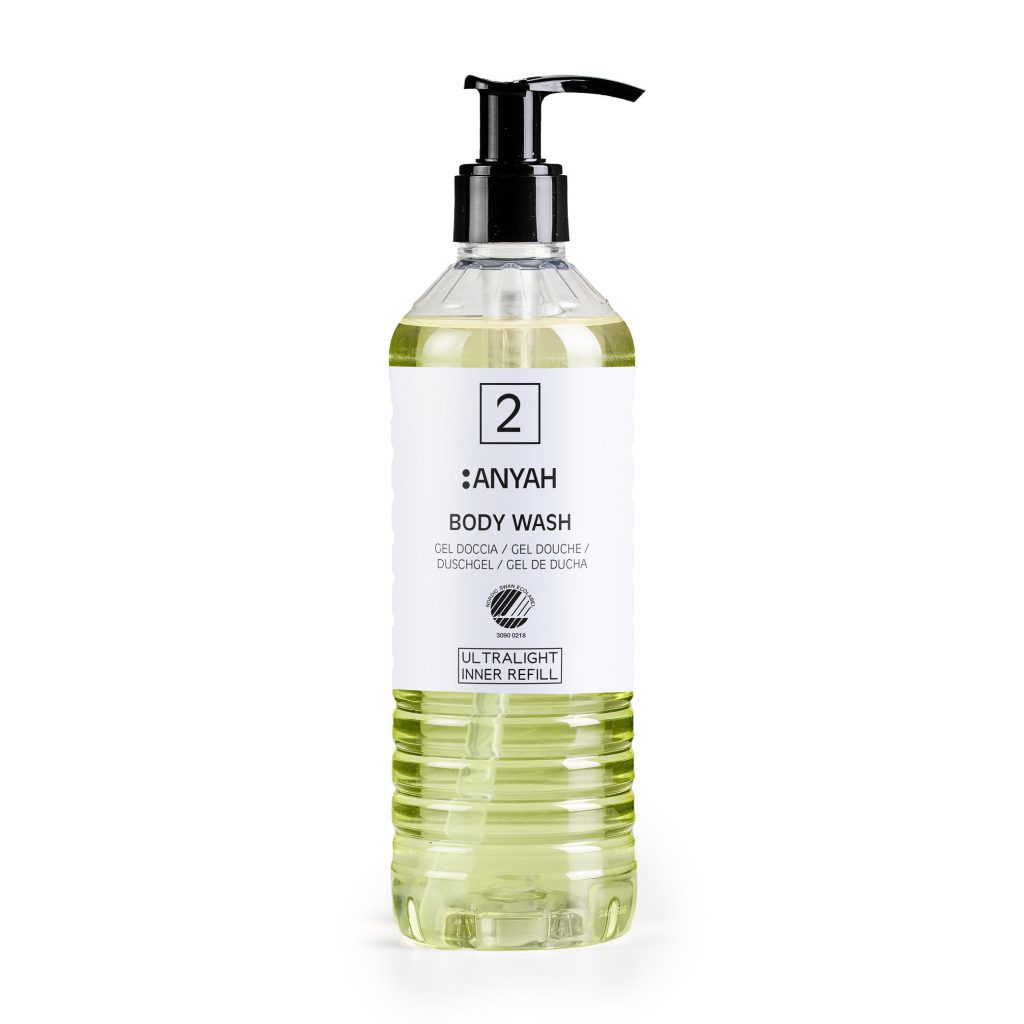Anyah Гел за туширање, кертриџ за Ecover (370 ml) – пакување од 18