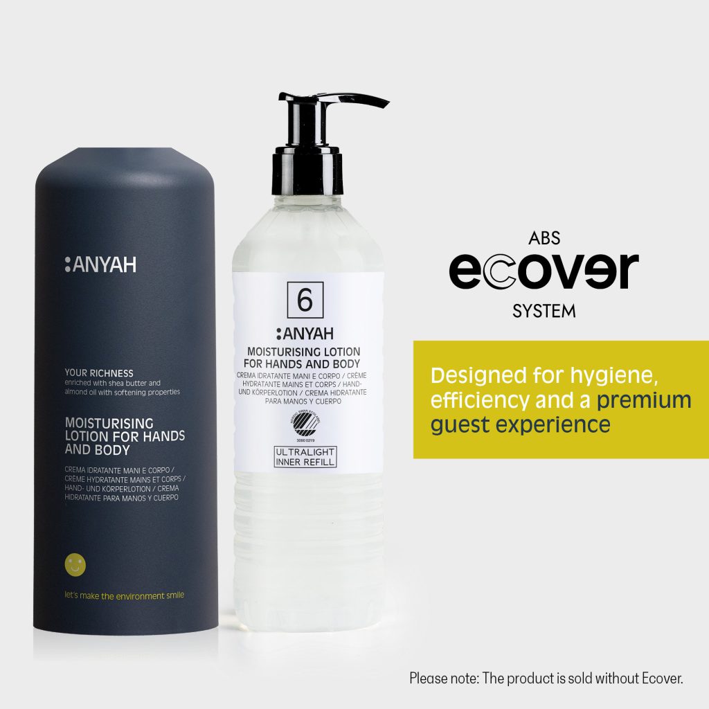 Anyah Moisturising Lotion For Hands And Body Cartridge For Ecover (370 ml) - 18Pack
