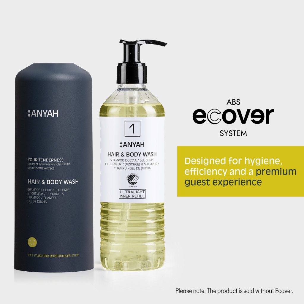 Anyah Hair & Body Wash Cartridge For Ecover (370 ml) - 18Pack