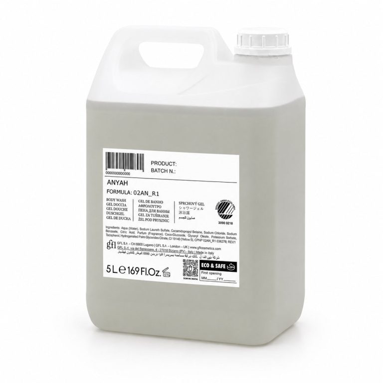 Anyah Гел за туширање, сертифициран со Nordic Ecolabel, канистер (5 L) – пакување од 2