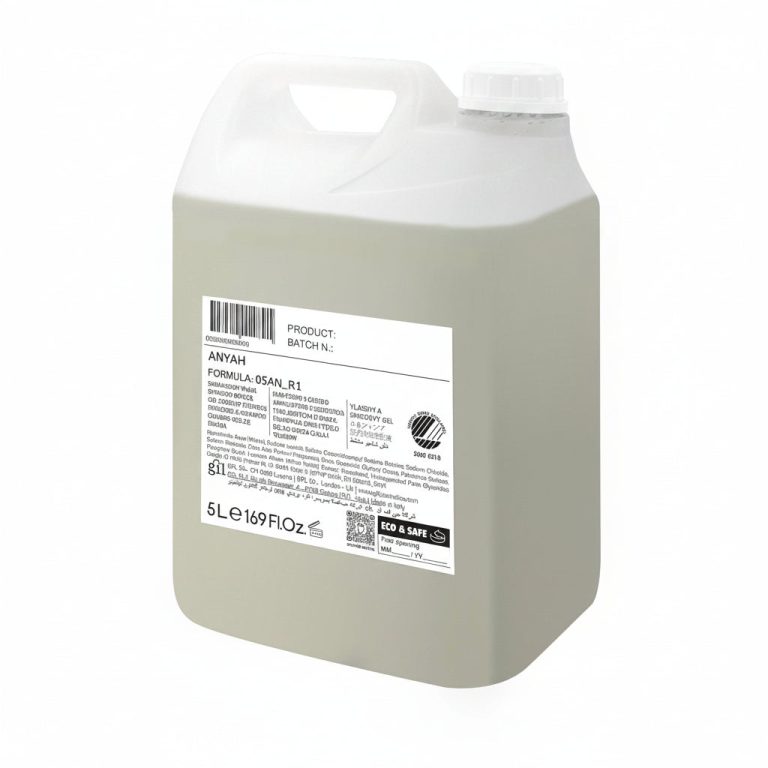 Anyah Нежен гел за коса и тело, сертифициран со Nordic Ecolabel, канистер (5 L) – пакување од 2