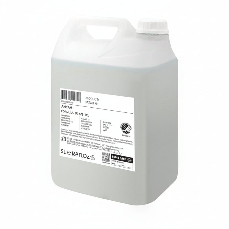 Anyah Шампон, сертифициран со Nordic Ecolabel, канистер (5 L) – пакување од 2