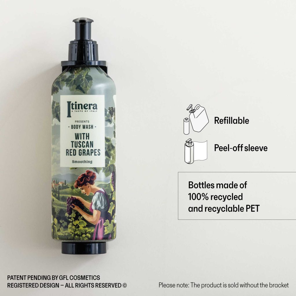Itinera Smoothing Body Wash Refillable Bottle (370 ml) - 18Pack