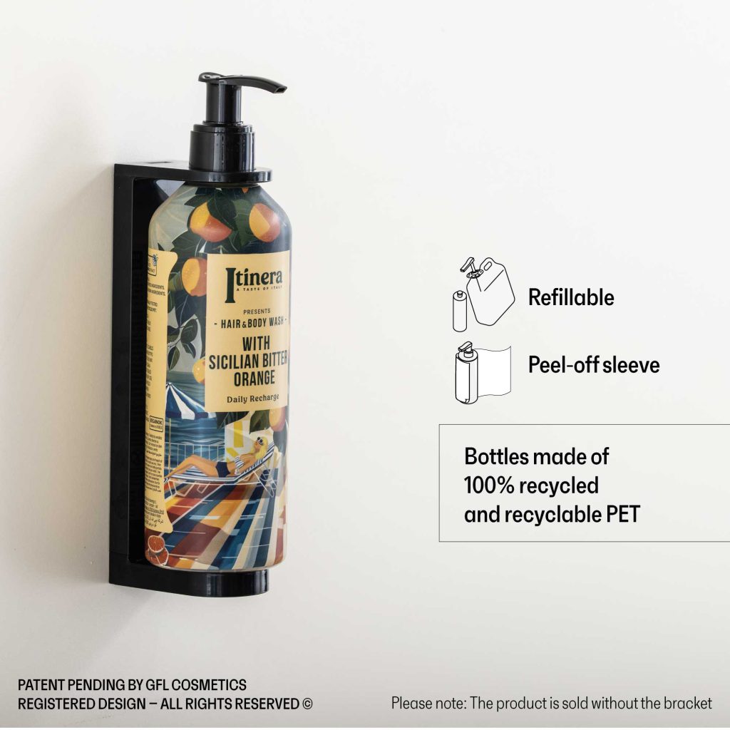 Itinera Daily Recharge Hair & Body Wash Refillable Bottle (370 ml) - 18Pack