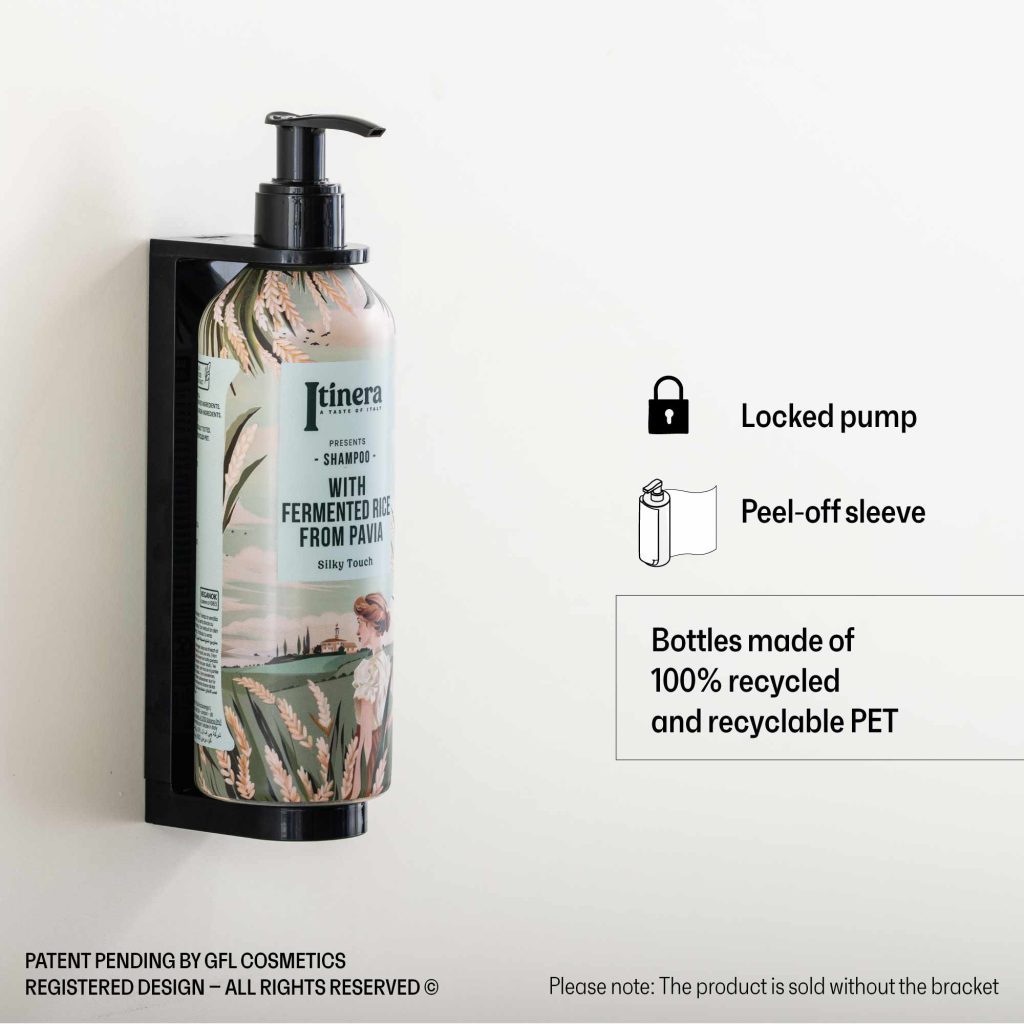 Itinera Silky Touch Shampoo With Locked Pump (370 ml) - 18Pack