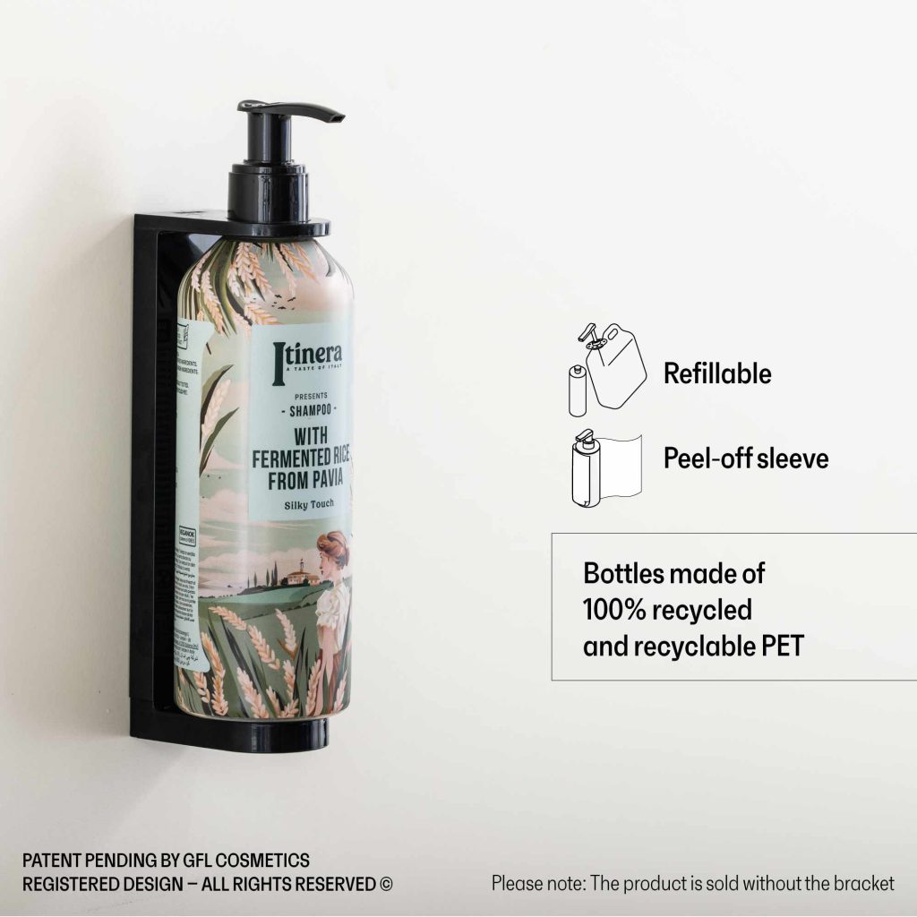 Itinera Silky Touch Shampoo Refillable Bottle (370 ml) - 18Pack