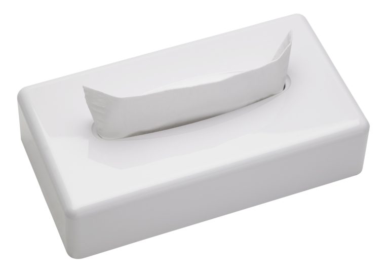 Sanibox држач за марамчиња, правоаголен, бел