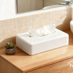 Sanibox tissue dispenser rectangular white