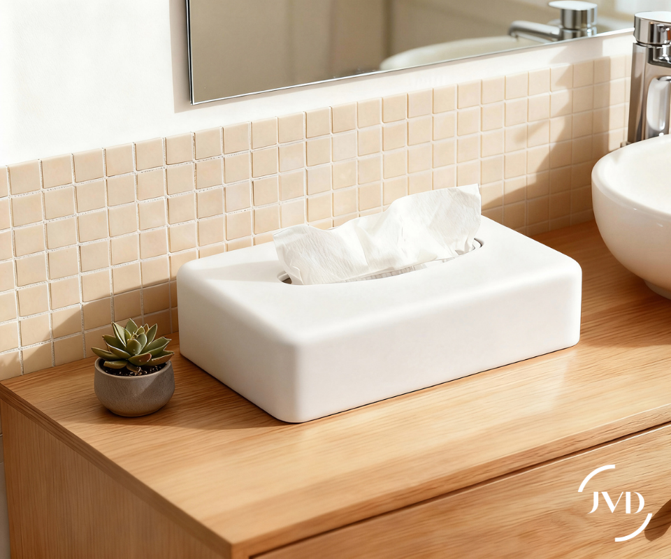 Sanibox tissue dispenser rectangular white