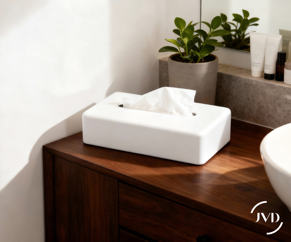 Sanibox tissue dispenser rectangular white