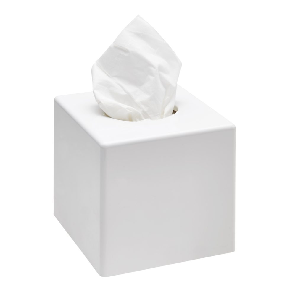 Sanibox tissue dispenser square white