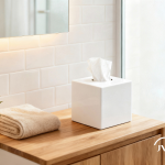 Sanibox tissue dispenser square white