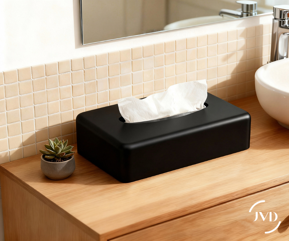 Sanibox tissue dispenser rectangular black