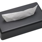 Sanibox tissue dispenser rect. black matt