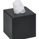 Sanibox tissue dispenser square black matt