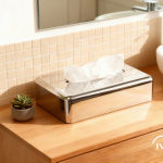 Sanibox tissue dispenser rect. chrome