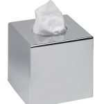 Sanibox tissue dispenser square chrome