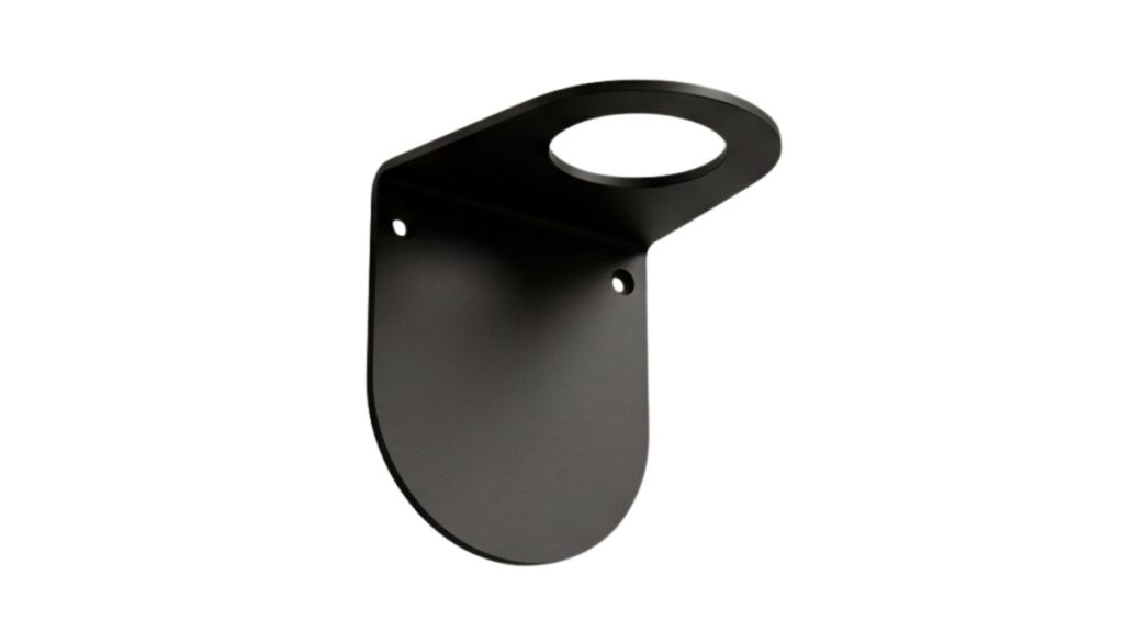 Single black bottle holder