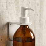 Single white bottle holder