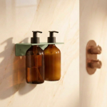 Double green bottle holder