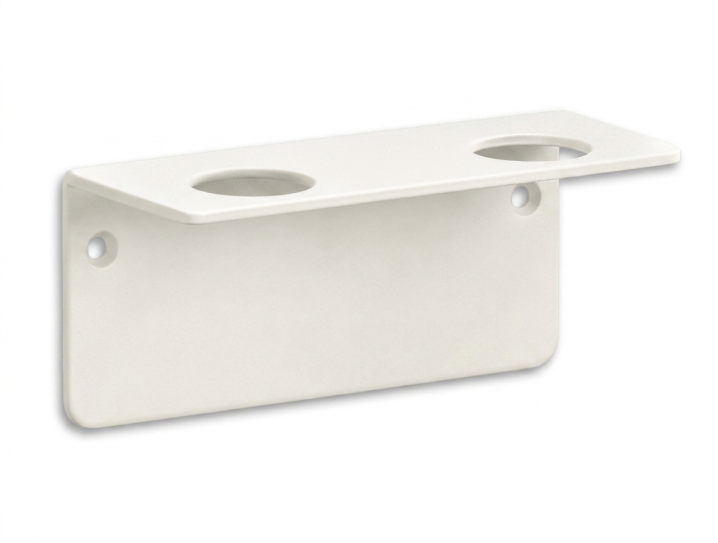 Double white bottle holder