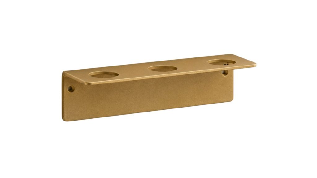 Triple gold bottle holder