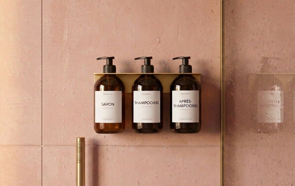 Triple gold bottle holder