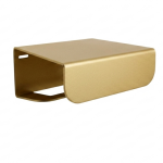 Gold toilet roll holder with shelf