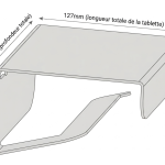 Green toilet roll holder with shelf