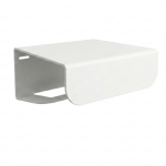 White toilet roll holder with shelf