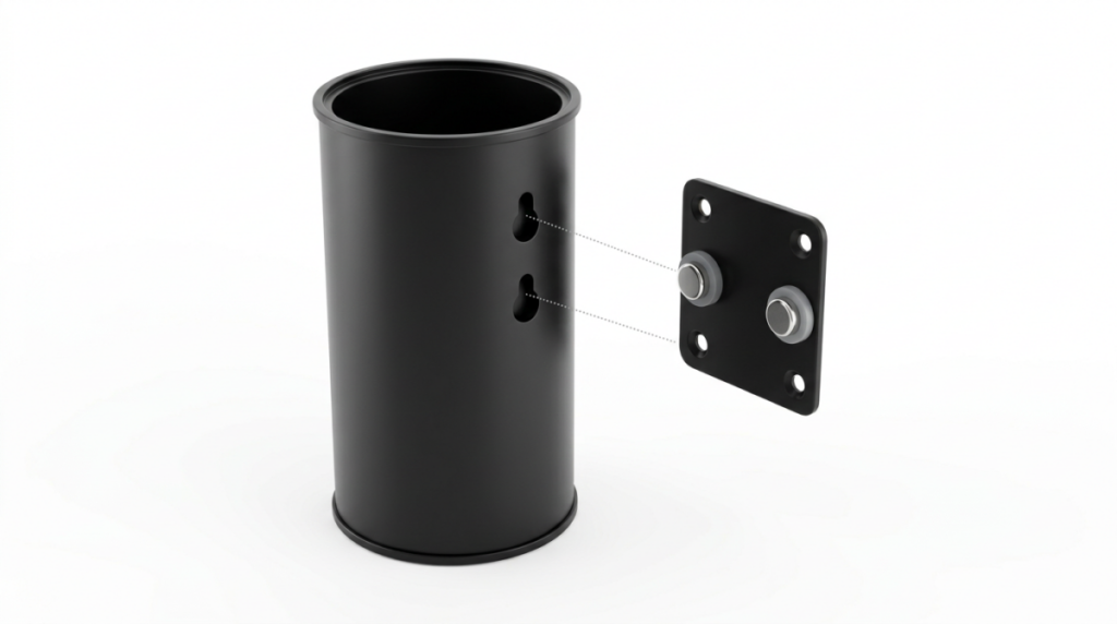 Compact Toilet Brush Matt Black