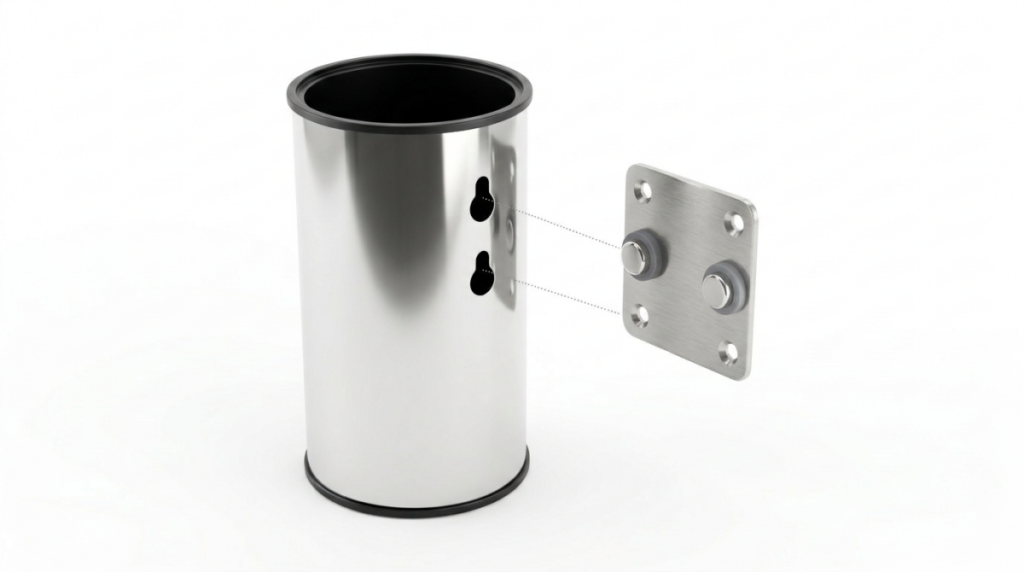 Compact Toilet Brush Stainless Steel