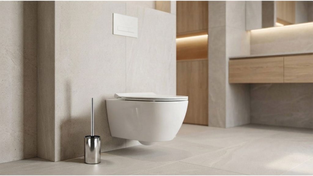 Compact Toilet Brush Stainless Steel