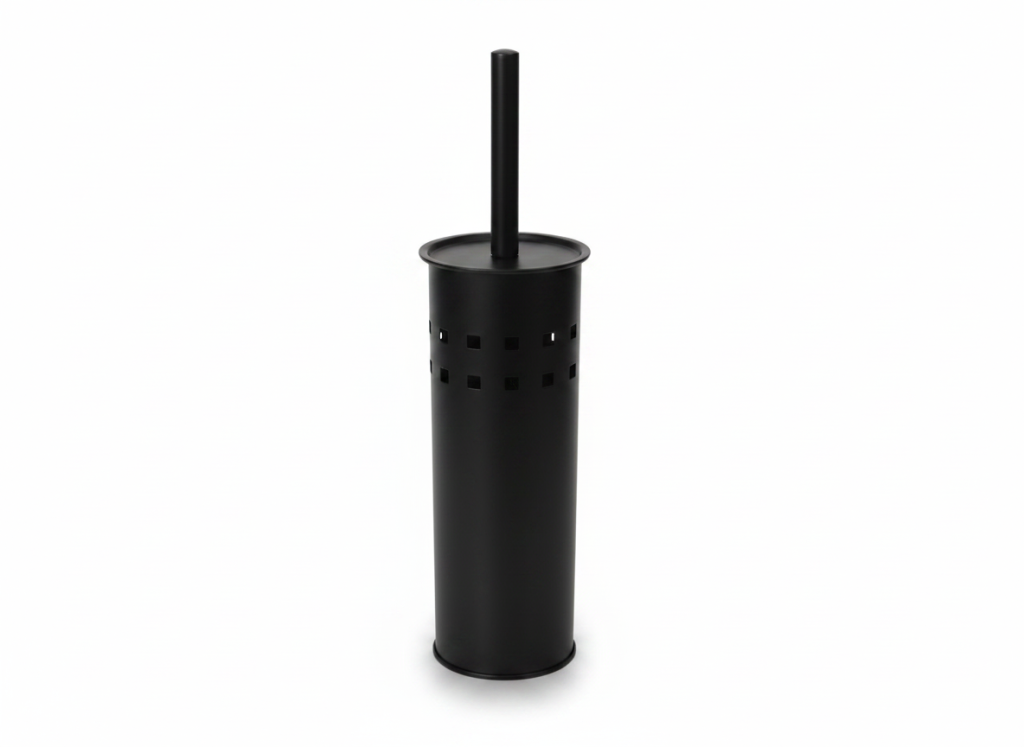 Silicone toilet brush matte black