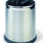 Round bin 10L S/S matt