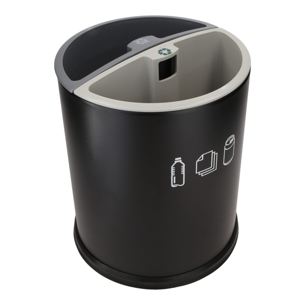 Round sorting bin – 2 Containers