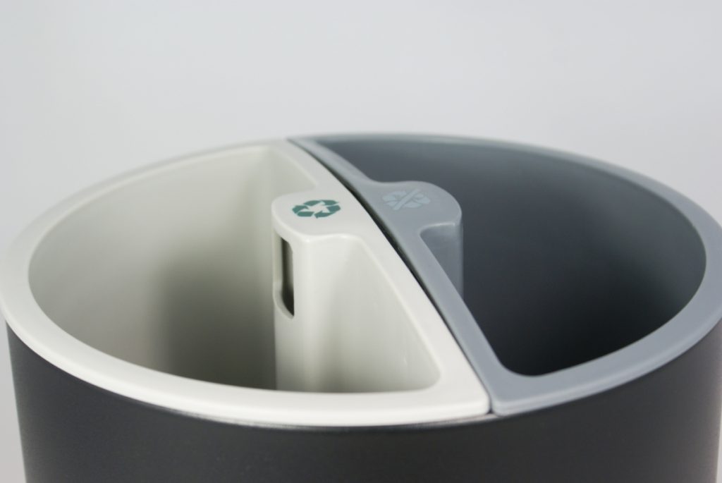 Round sorting bin – 2 Containers