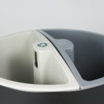 Round sorting bin – 2 Containers