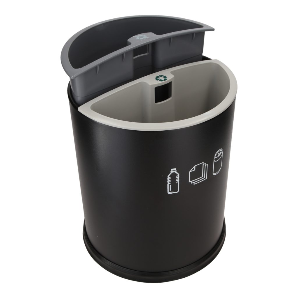 Round sorting bin – 2 Containers