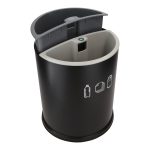 Round sorting bin – 2 Containers