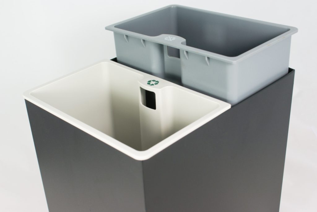 Rectangular sorting bin – 2 Containers