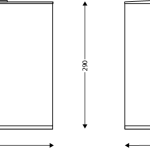 Rectangular sorting bin – 2 Containers