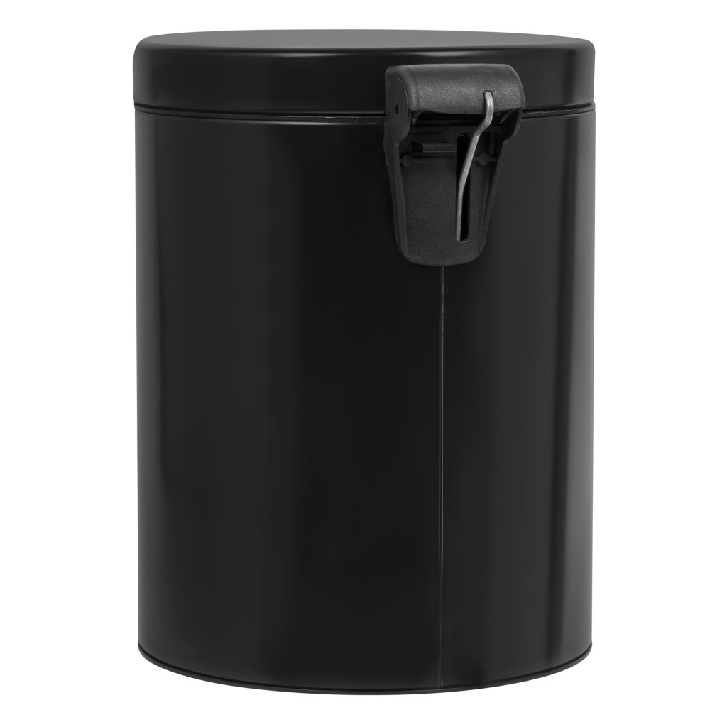 Round Black Pedal bin 5L