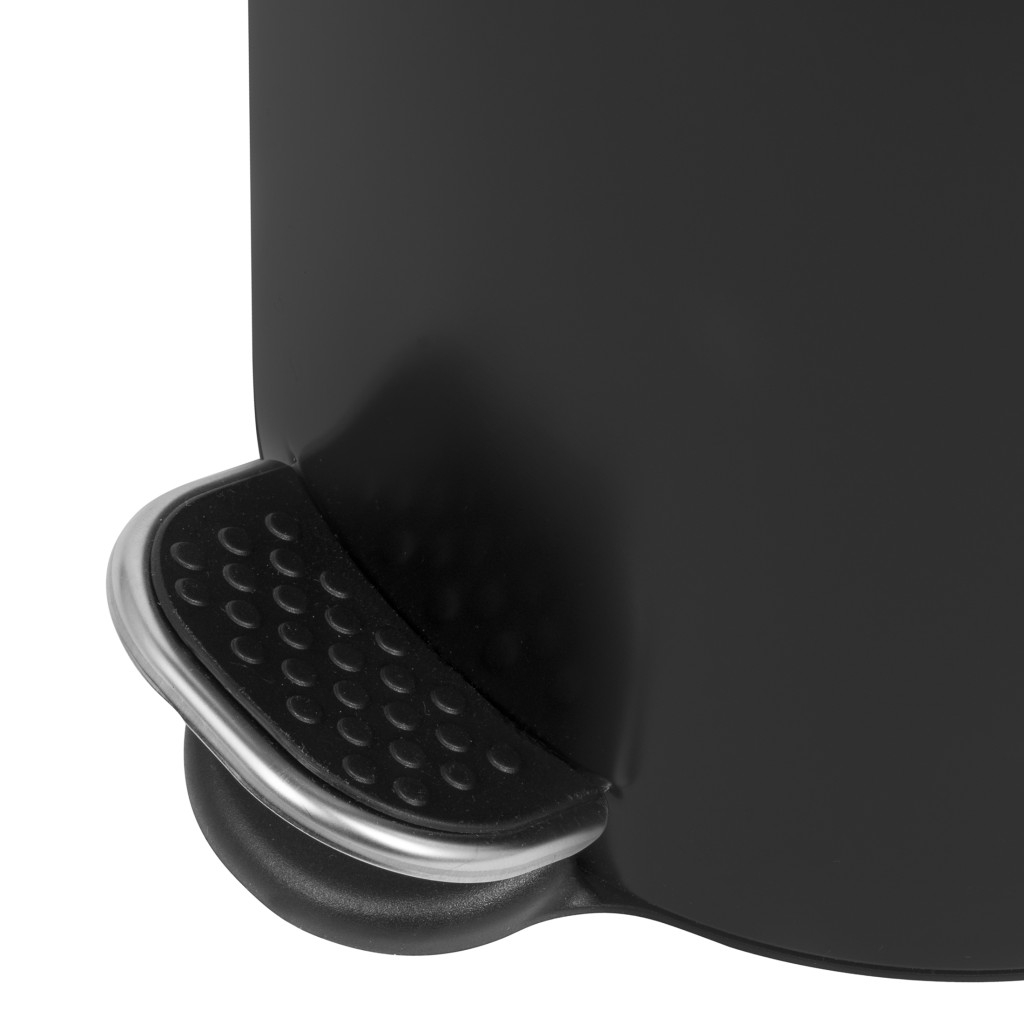 Round Black Pedal bin 5L