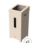 Cardboard bins