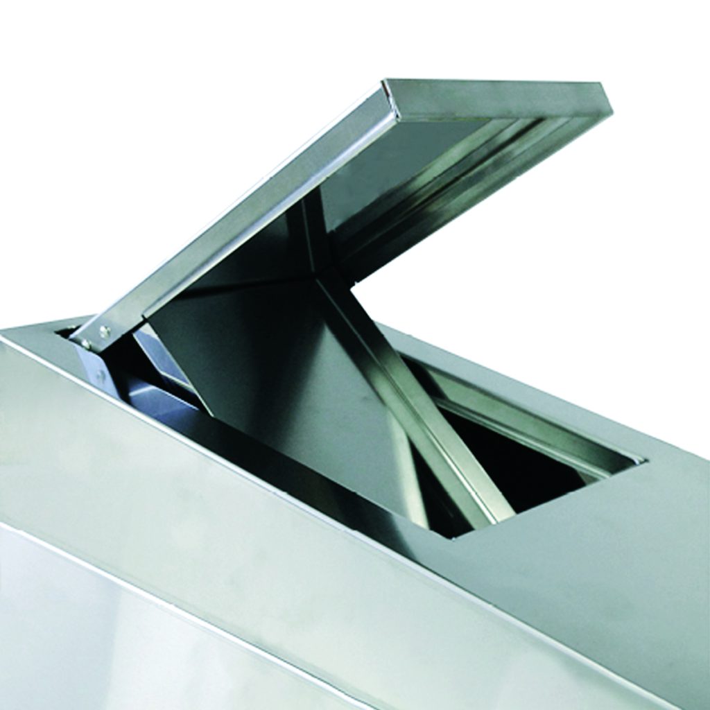 Stainless steel feminine hygiene bin