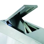 Stainless steel feminine hygiene bin