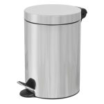 Round Pedal bin 3L stainless steel